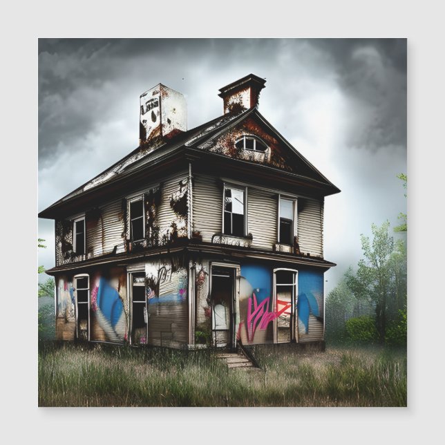 Graffiti de pintura de pintura de pintura abandona (Anverso)