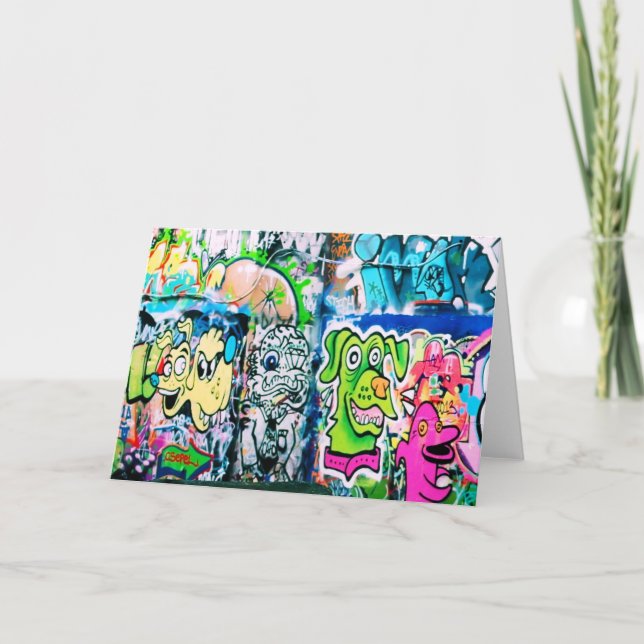 Graffiti de Southbank - Tarjeta de felicitación de (Anverso)