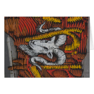 Graffiti del año de la oveja de cabra