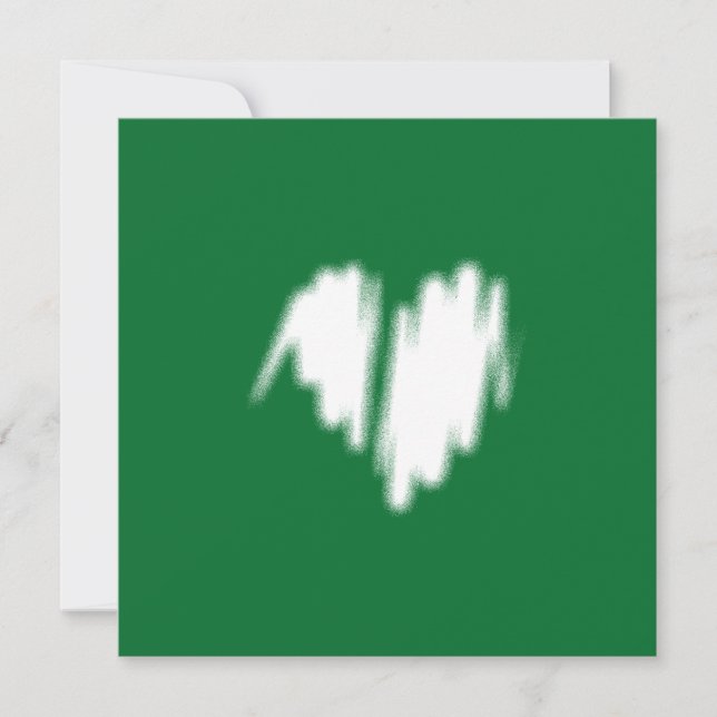 Graffiti del corazón blanco del código Qr rociado (Anverso)