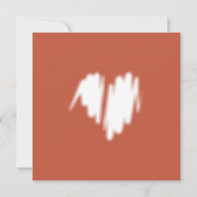 Graffiti del corazón blanco del código Qr rociado (Anverso)