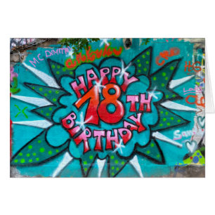 Graffiti feliz 18 de cumpleaños
