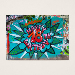 Graffiti feliz 18 de cumpleaños