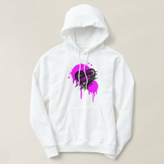 Graffiti Heart Hoodie, sudadera de Punk
