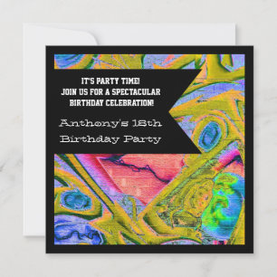 Graffiti Invitación al cumpleaños web gótico