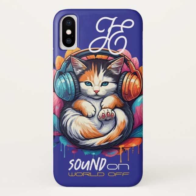 Graffiti Kitty Vibe Funda - Calico (Reverso)