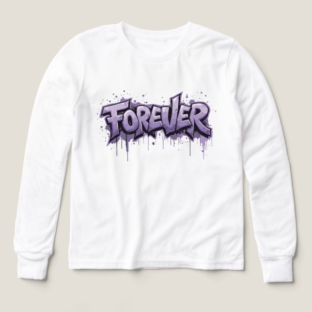 Graffiti Lavender Infinity "FOREVER" (Diseño frontal)