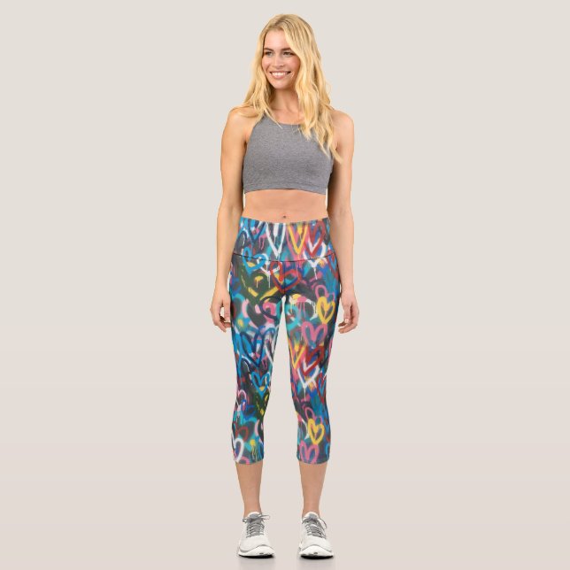 Graffiti Love - Guay Capris Leggings (Anverso)