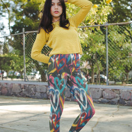 Graffiti Love Leggings - Guay