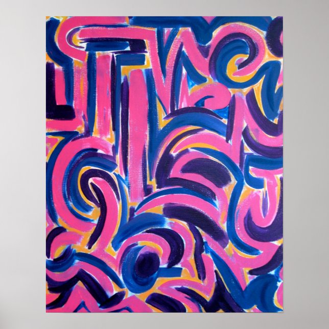 Graffiti-mano griega antiguo pintado arte abstract (Frente)