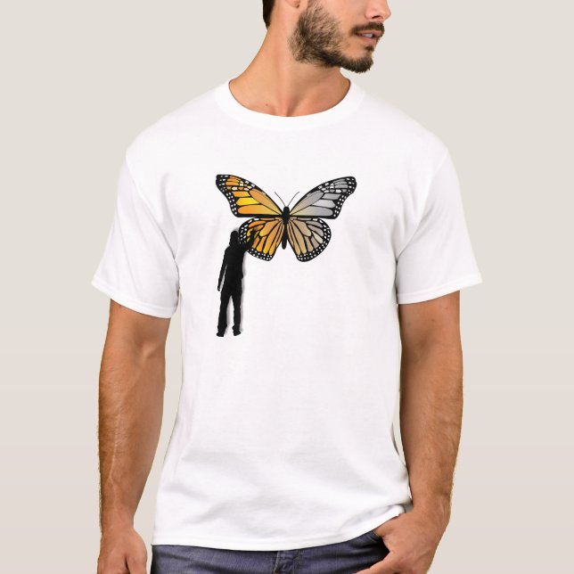Graffiti mariposa Camiseta divertida (Anverso)