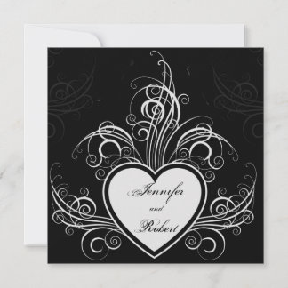 Graffiti moderno: Invitación a la boda del corazón