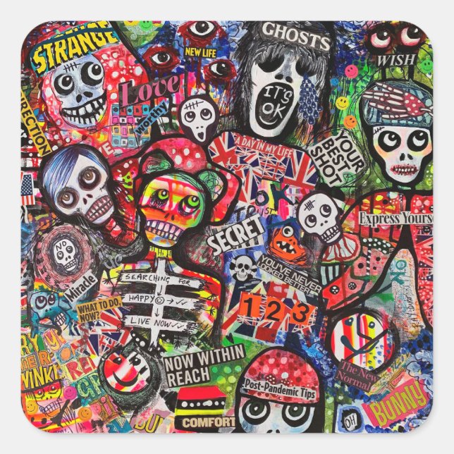 Graffiti no se adapta a los Pegatinas por Ray Dust (Anverso)