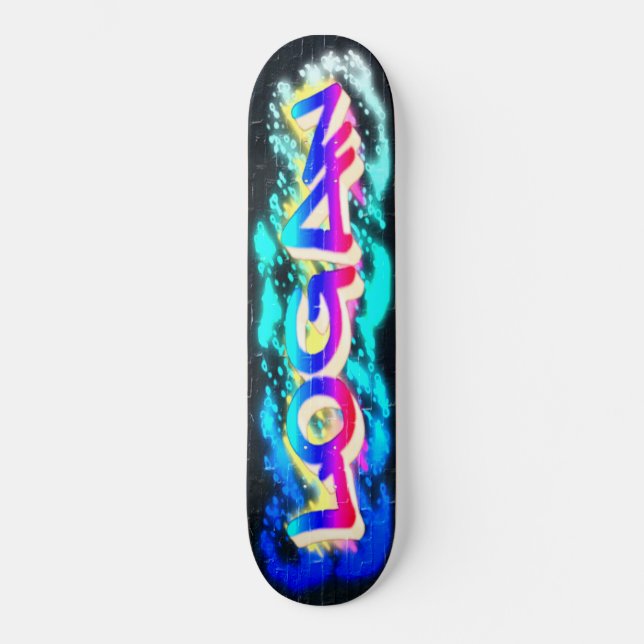 Graffiti personalizado LOGAN Skateboard (Anverso)