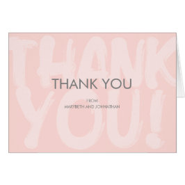 Graffiti Pink Baby Shower Tarjeta de agradecimient