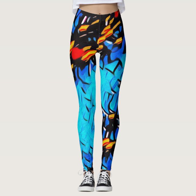 Graffiti Rave Love Leggings (Anverso)