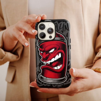 Graffiti Red Spray Can Funda | iPhone 14 Funda-mat