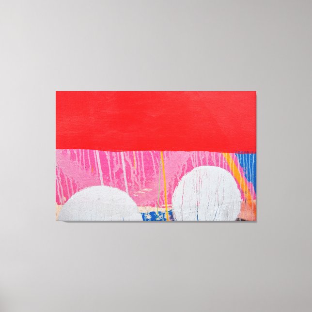 Graffiti rojo y blanco - Colección de arte calleje (Anverso)