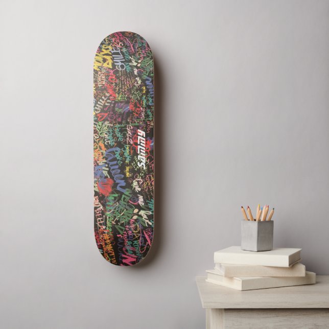 Graffiti Skateboard para personalizar con tu nombr (Arte de la pared)