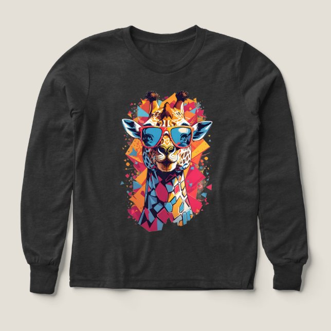 Graffiti Style Giraffe Portrait-58567 (Diseño frontal)