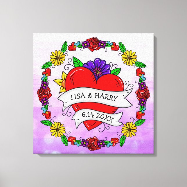 Graffiti tatutto estilo arte Boda novia y Groom (Anverso)