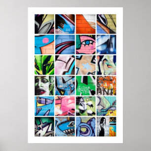 Graffiti urbano / Arte callejero Gran Poster