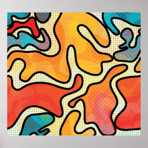 Graffiti urbano: Textura de arte sin costura.