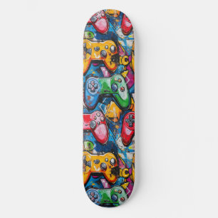Graffiti Video Game Guay Diseñado Skateboard