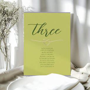 Gráfica de asientos Boda de color brillante