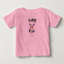 Gráfica de Bebé Adorable Camiseta Negra - Corta