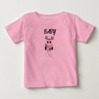 Gráfica de Bebé Adorable Camiseta Negra - Corta