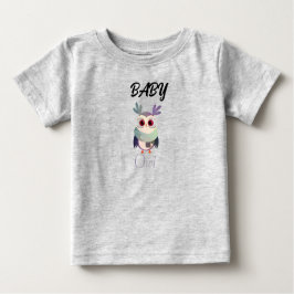 Gráfica de Bebé Adorable Camiseta Negra - Corta