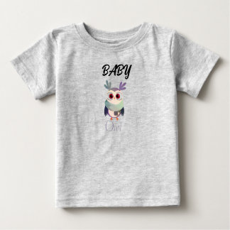 Gráfica de Bebé Adorable Camiseta Negra - Corta