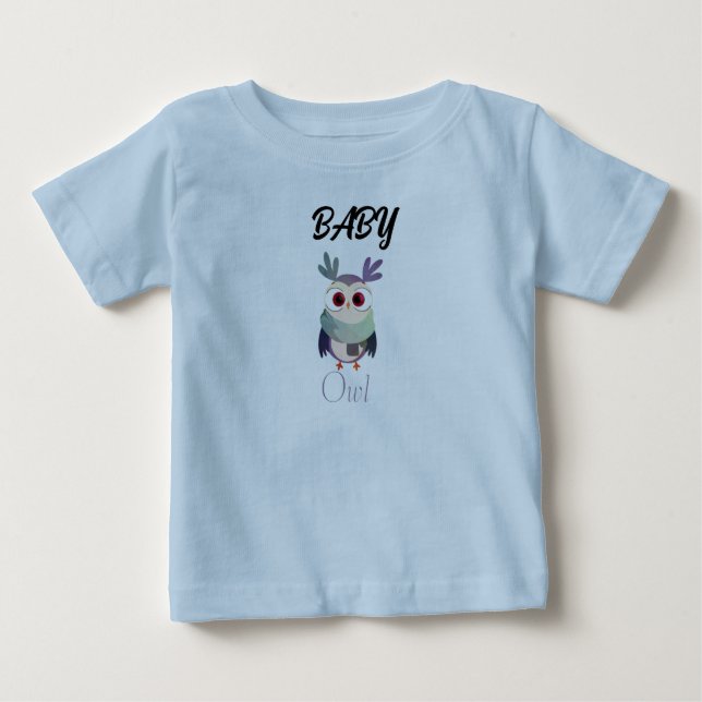 Gráfica de Bebé Adorable Camiseta Negra - Corta (Anverso)