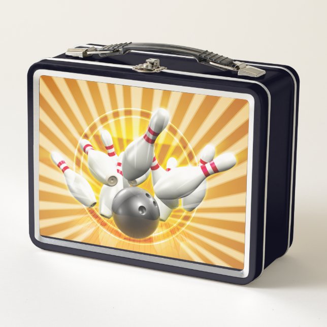 Gráfica de bolos retro en amarillo y negro (Anverso)
