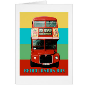 Gráfica de bus de Londres retro
