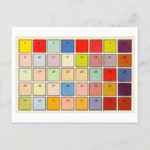 Gráfica de color vintage para tarjeta postal de fo