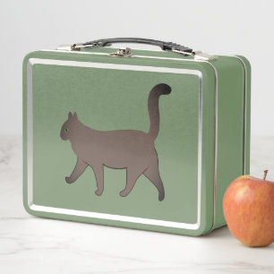 Gráfica de gato minimalista lindo   Gato caminando