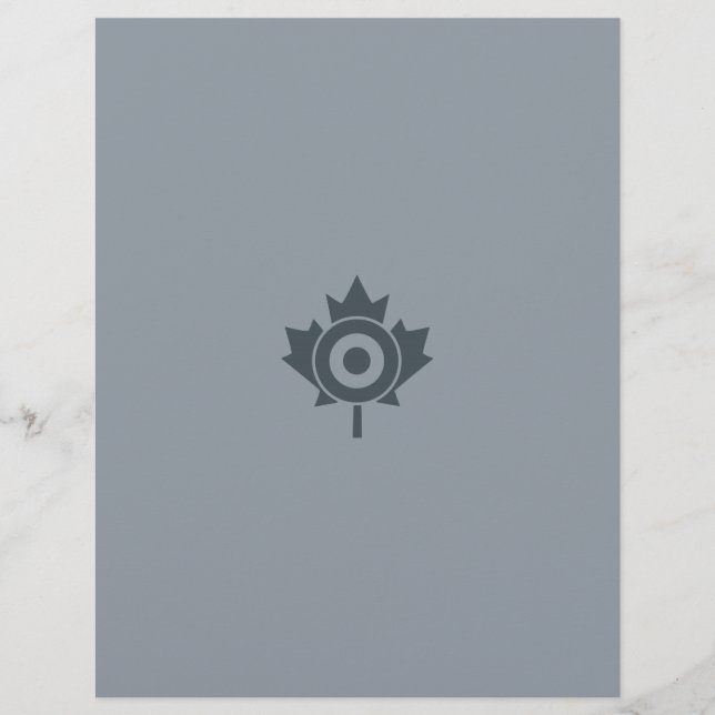 Gráfica de hojas de arce canadiense Roundel Mod (Anverso)