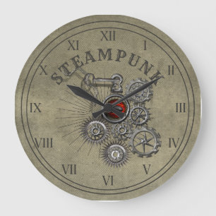 Gráfica de reloj de los engranajes de vapor