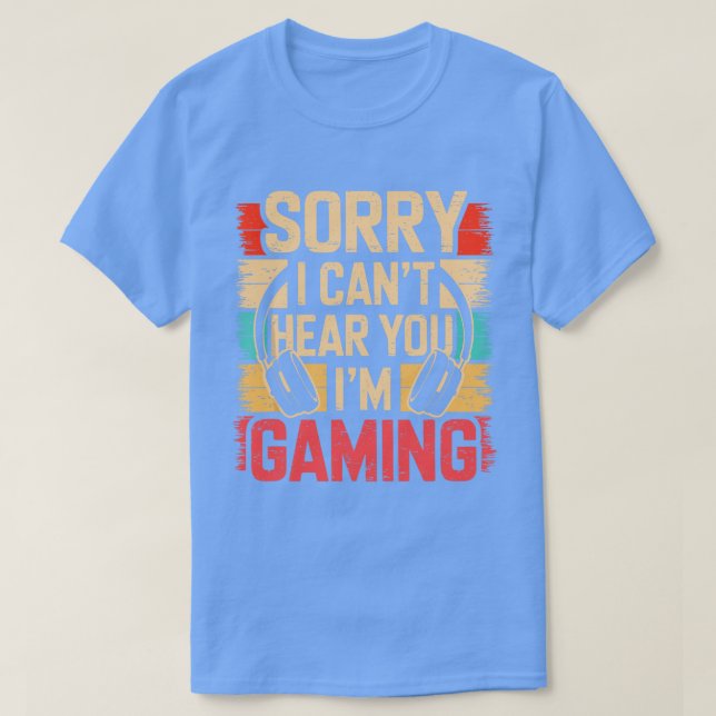 Gráfica divertida camiseta de gamer para adolescen (Diseño del anverso)