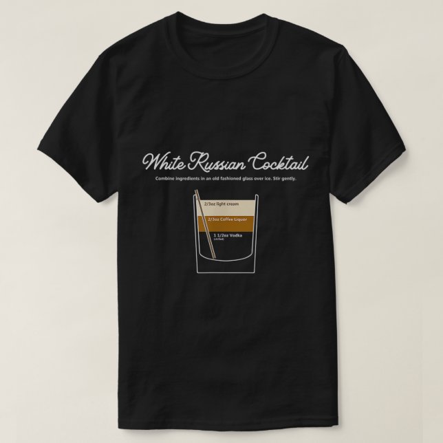 Gráfica divertida camiseta de tomate ruso blanco (Diseño del anverso)