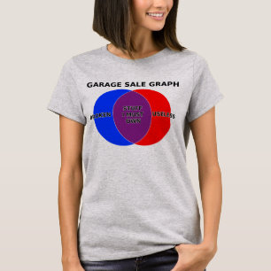 Gráfica Graph Camiseta divertida de Venn de venta 