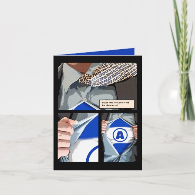 Gráfica Novel Bar Mitzvah Gracias Tarjeta De Nota (Anverso)