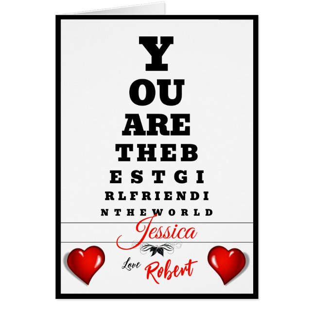 Gráfica ocular de cumpleaños-mujer de corazón dive (Frente)