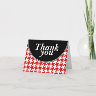 Gráfica personalizada roja Gracias a las tarjetas