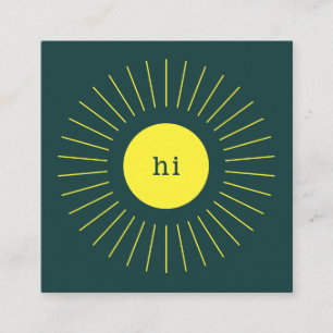Gráfico Amarillo Sol Tarjetas de Presentación p