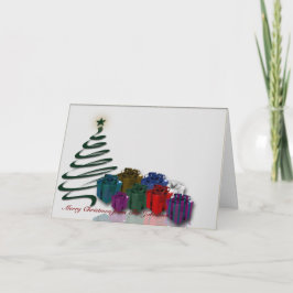 Gráfico de árbol de Navidad moderno con presentaci