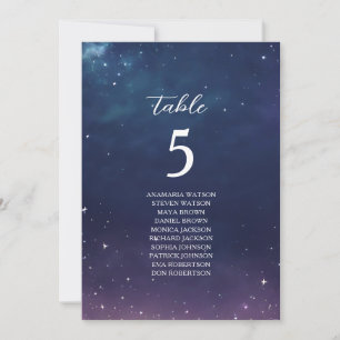 Gráfico de Asientos de Boda Celestial con Número d