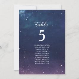 Gráfico de Asientos de Boda Celestial con Número d